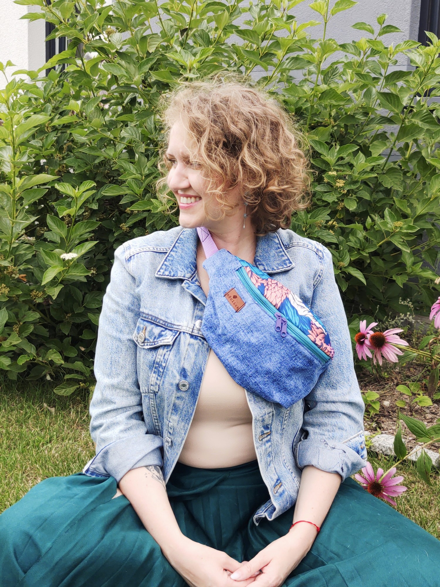 Saszetka biodrowa Upcyklingowa, górska nerka